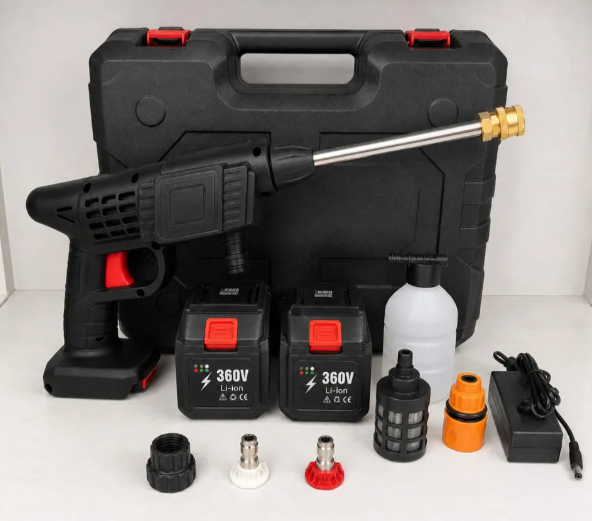 Hidrolavadora Portátil 360V con Doble Batería + Mini aspiradora de regalo 🎁