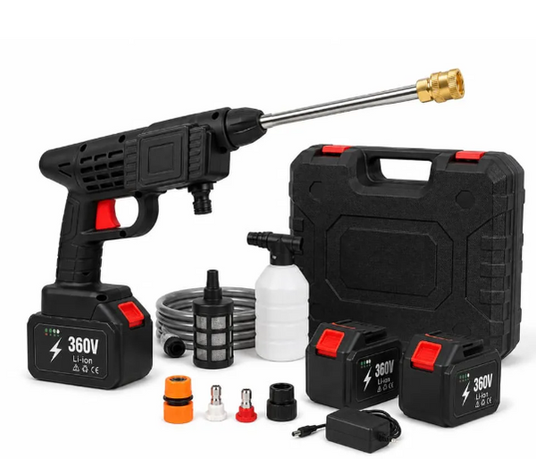 Hidrolavadora Inalámbrica 360V con Doble Batería Recargable
